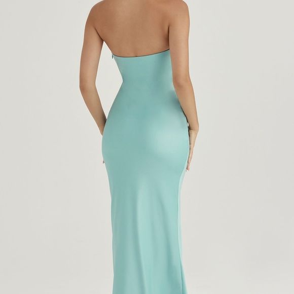 NWT House of CB Alette Strapless Trumpet Gown - size M - Picture 4 of 12